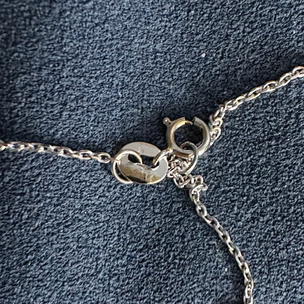 White Gold and Diamond Butterfly Pendant Necklace - Picture 5 of 7